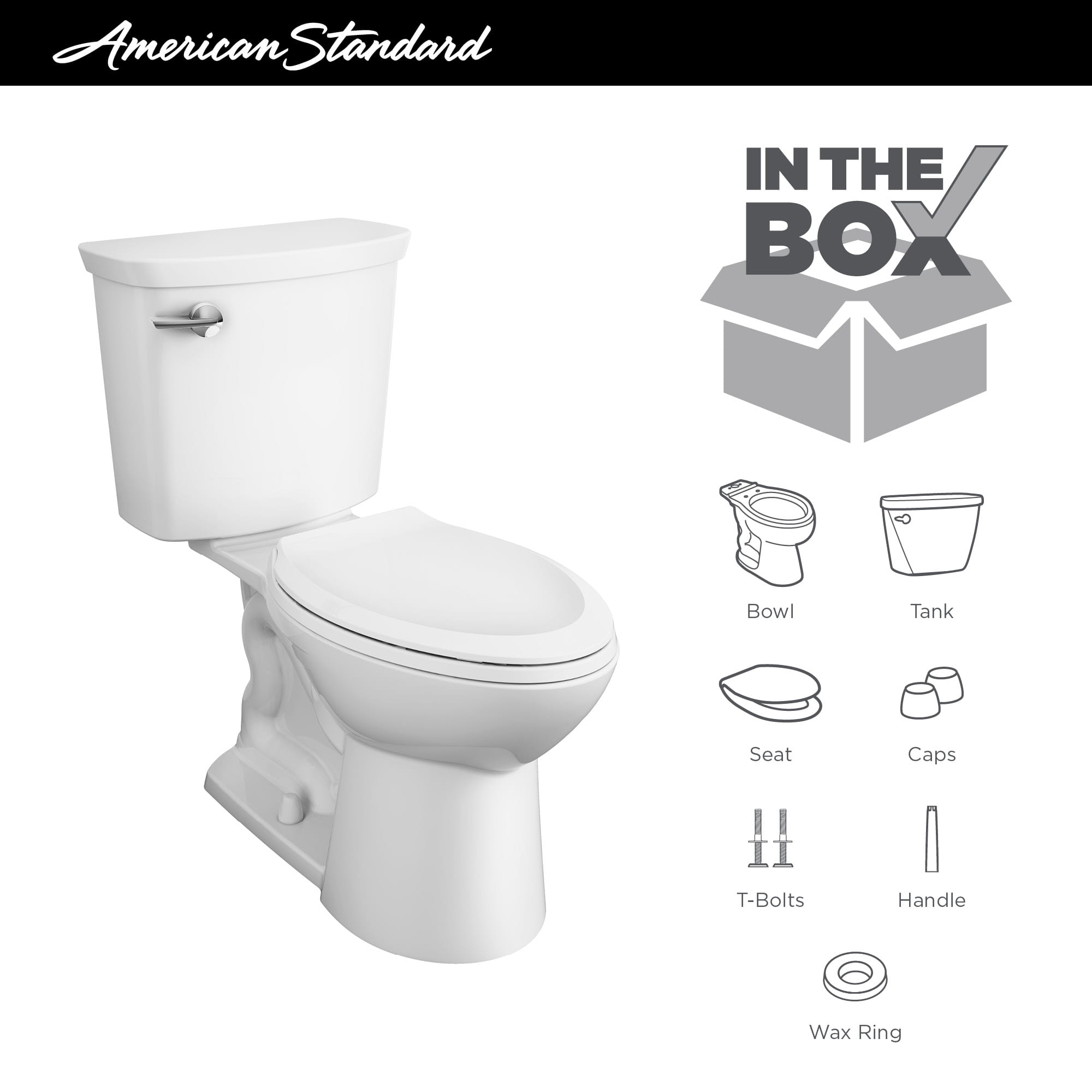 Homestead VorMax Two-Piece 1.28 gpf/4.8 Lpf Chair Height Elongated Toilet with Seat